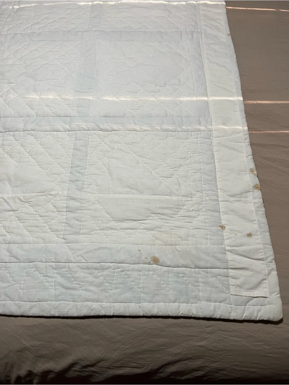 Vtg  Americana Bear Patchwork Quilt Throw Lap Blanket Cottagecore 48 x 57